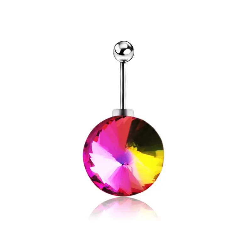 

Sexy Belly Button Rings Dangle Surgical Steel Cool Crystal Belly Piercing Ring Simple