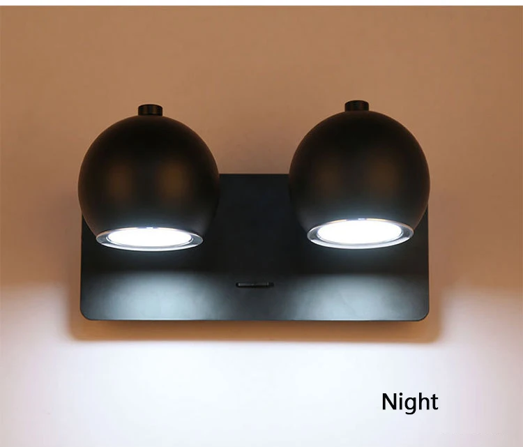 Современный светодиодный деревянный настенный светильник, регулируемый угол, металлический абажур, лампа для чтения, прикроватный светильник для отеля, скандинавские вращающиеся настенные бра, светильник