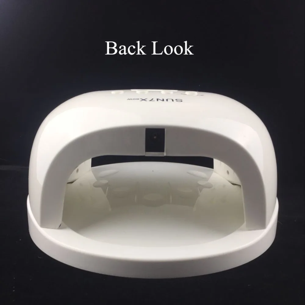 60 Вт SUN 7X Лаковая гелевая лампа Сушилка для ногтей UV Lampa Led маникюрная машина льдинка светильник кабин ЖК-дисплей инструменты для дизайна ногтей