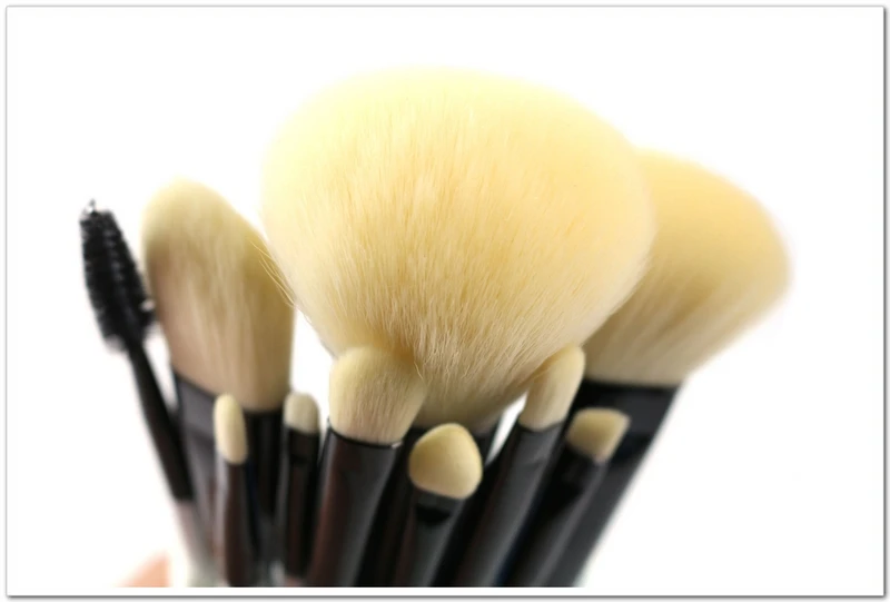 10 шт. профессиональный кисти для макияжа комплект высокое качество макияж для инструментов премиум полнофункциональный