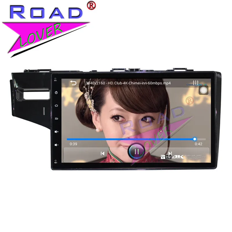 Excellent TOPNAVI Android 6.0 2G+32GB Quad Core 10.1" Car Media Center Player For Honda Fit 2014 Stereo GPS Navigation NO DVD Auto Audio 5