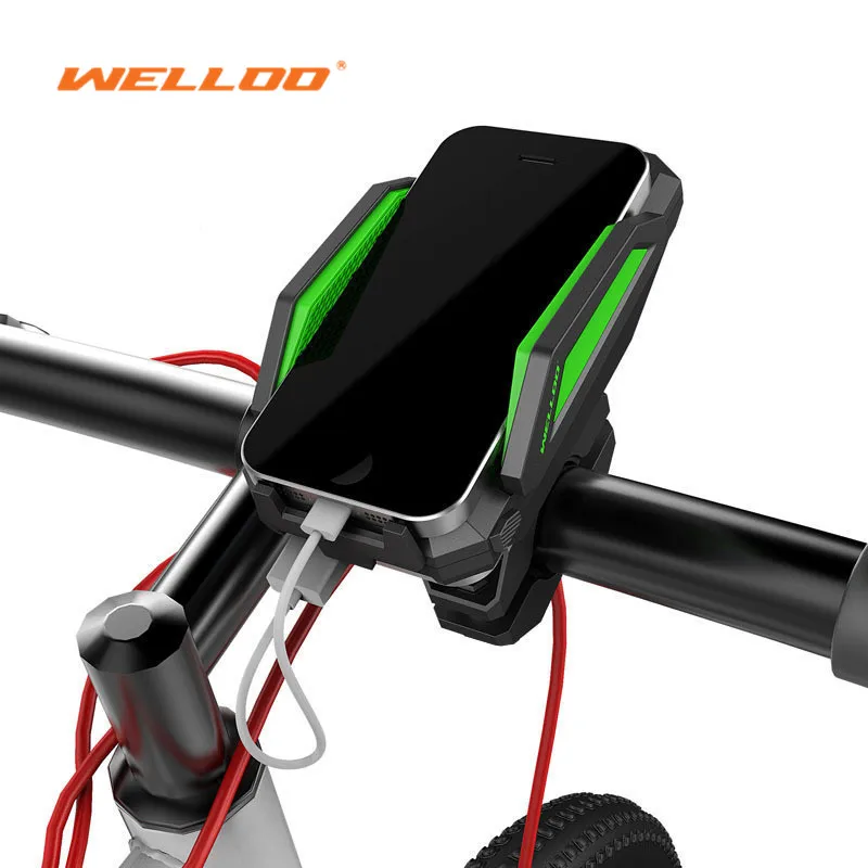 

WELLOO Phone holder Rechargeable Smartphone/GPS Mount Holder With Power Source MTB Phone Rack Cycling Bike Phone Holder