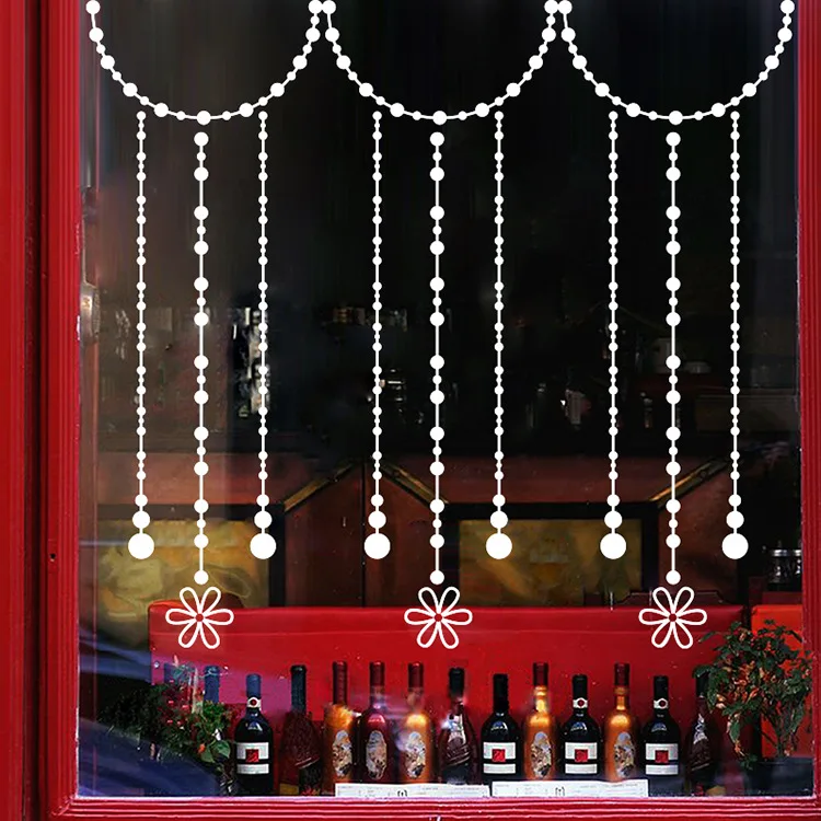 Buy Fake Bead Curtains Wall Stickers Window Glass