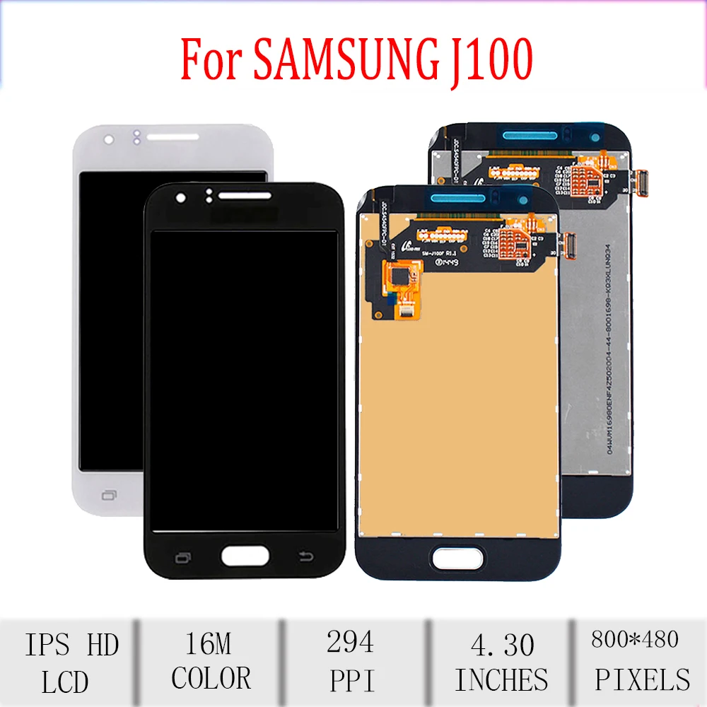 4 3 &quotОригинальный Для samsung Galaxy J1 J100 ЖК дисплей сенсорный экран дигитайзер для