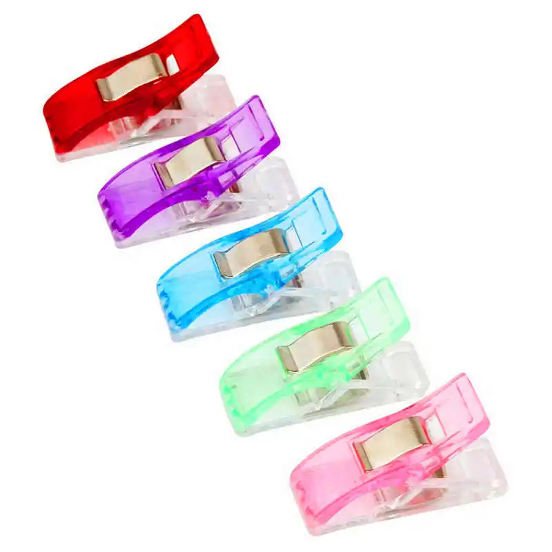 plastic clips sewing 2050 PCS Clear Sewing Craft Quilt Binding Plastic Clips Clamps Pack Wonderful plastic clips #3o9#f (1)