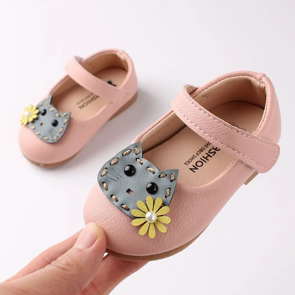 

Baby Girl Breathable Cartoon Pattern Anti-Slip Shoes Slippers 6-30M Toddler Girls Zapatos Crib Shoes First Walkers