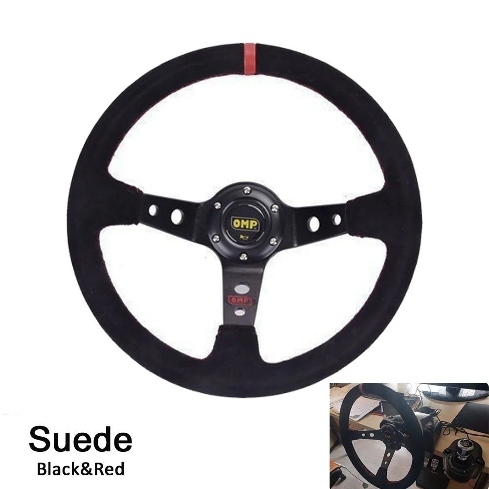 14 pulgadas 350 MM OMP volante de PVC/cuero de gamuza volante Universal plato de maíz profundo al por mayor 14 pulgadas 350 MM OMP volante de PVC/cuero de gamuza volante Universal plato de maíz profundo al por mayor
