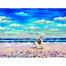 Павлин Животные DIY цифровая картина маслом цифры классический Декор для дома стены искусства картина для гостиной работа 40X50