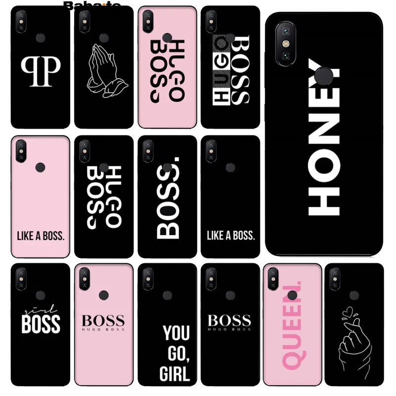Babaite العسل فتاة Boss مثل بوس غطاء إطار هاتف محمول شل ل شياو mi mi 6 Note3 8 8SE الأحمر mi 5 5 زائد Note4 4X Note5 الهواتف المحمولة