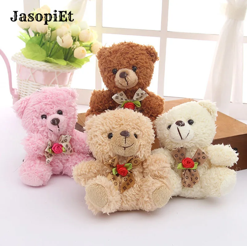 JasopiEt плюшевая игрушка кукла милый завиток Медведь Мини Подвеска сумка