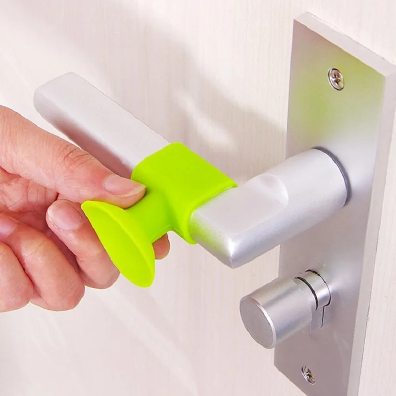 Best Selling Door Protective Pad Door Handle Crashproof Pad Stretchy Silicone Door Stop
