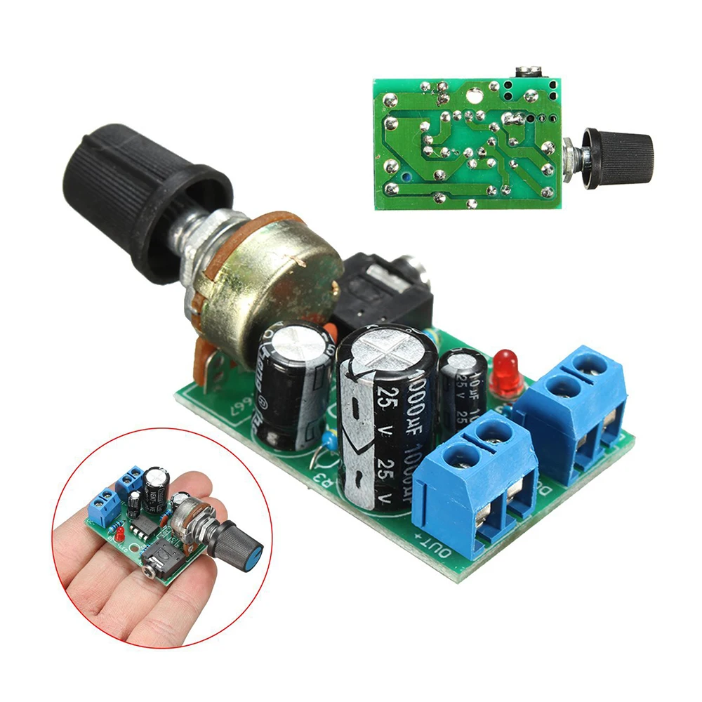 

New LM386 Audio HIFI Power Amplifier Board DC 3V~12V 5v Mini AMP Module 3.5mm Jack Amplifier