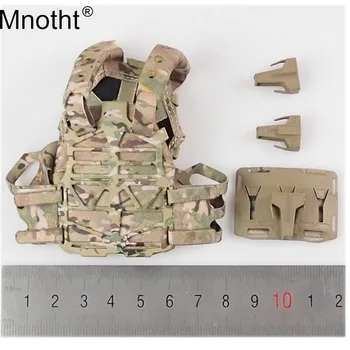 

Mnotht 1/6 soldier Army green Mini vest Jacket seal team six M008 with clips setting for 12 in Action Figure collection toys