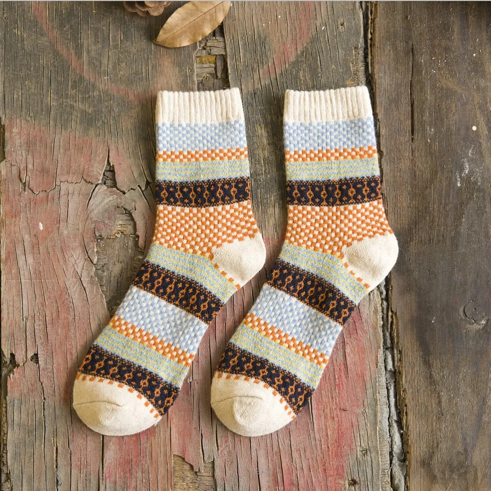 Chaussettes à rayures pour homme