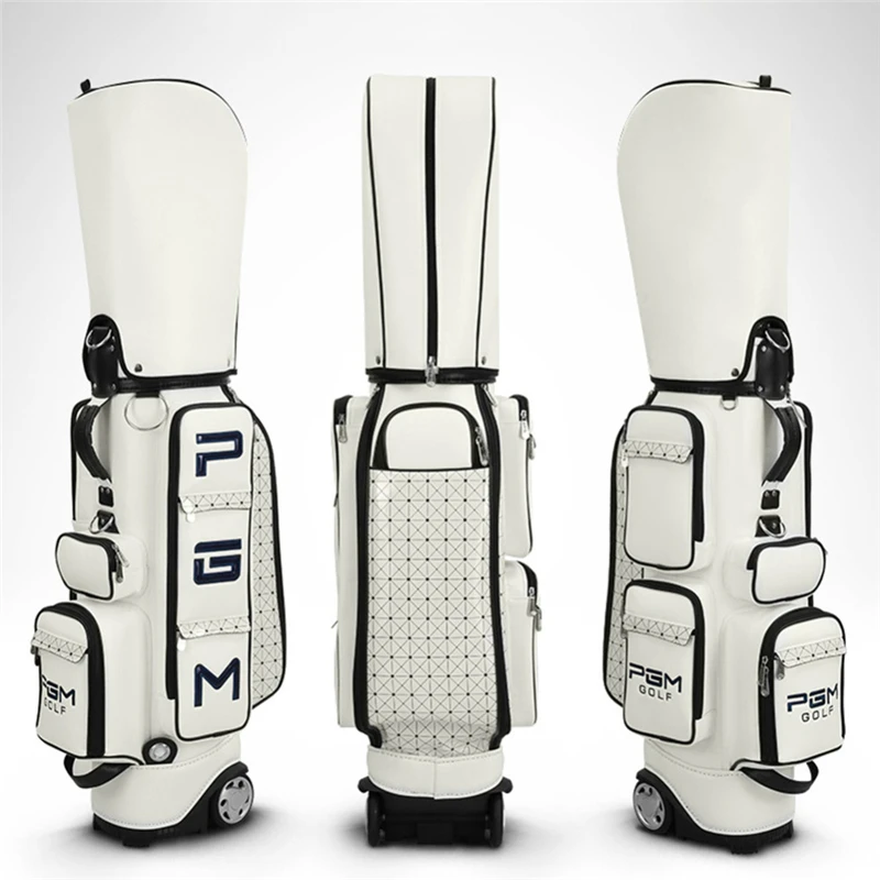 Best Price Pgm Golf Standard Bag PU Waterproof Golf Bags Multi-Purpose Aviation Packages Large Capacity Travel Bags With Wheels D0082