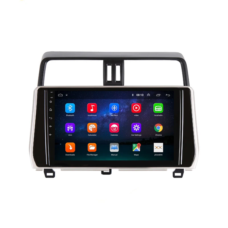 Sale 10" 2.5D IPS Android 8.1 Car DVD Multimedia Player GPS For Toyota Prado 120 150 2018 audio car radio stereo navigation 2