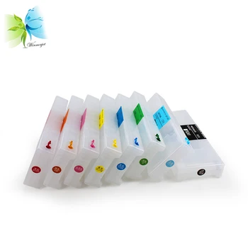 

Winnerjet 8 colors refillable ink cartridge + 8 liter eco solvent ink for Epson Stylus Pro GS6000