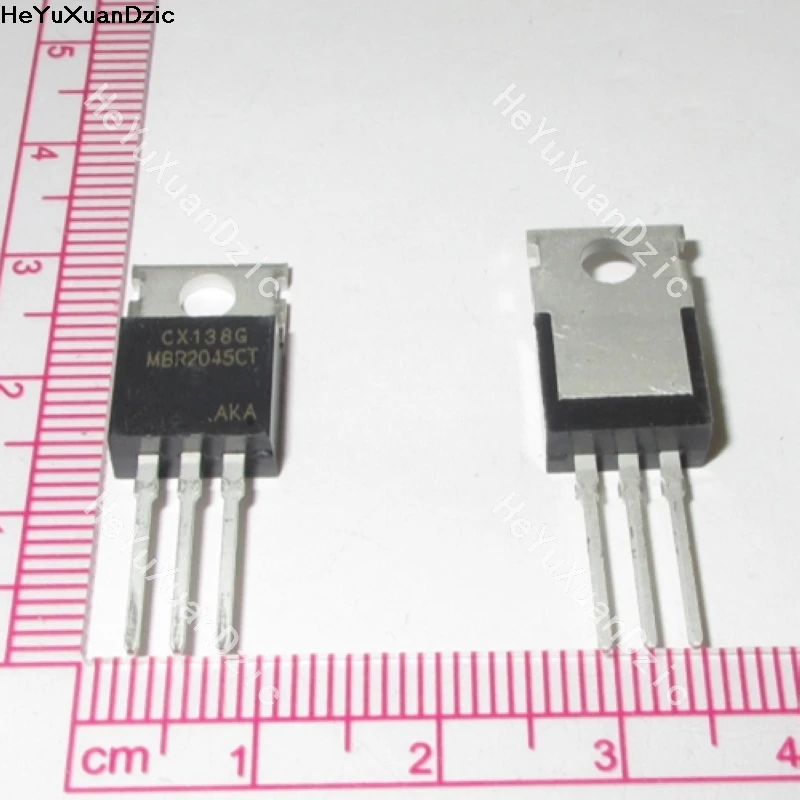 10 шт./лот MBR2045CTG MBR2045CT TO-220 диоды и выпрямители Schottky 20A 45 в выпрямитель новый