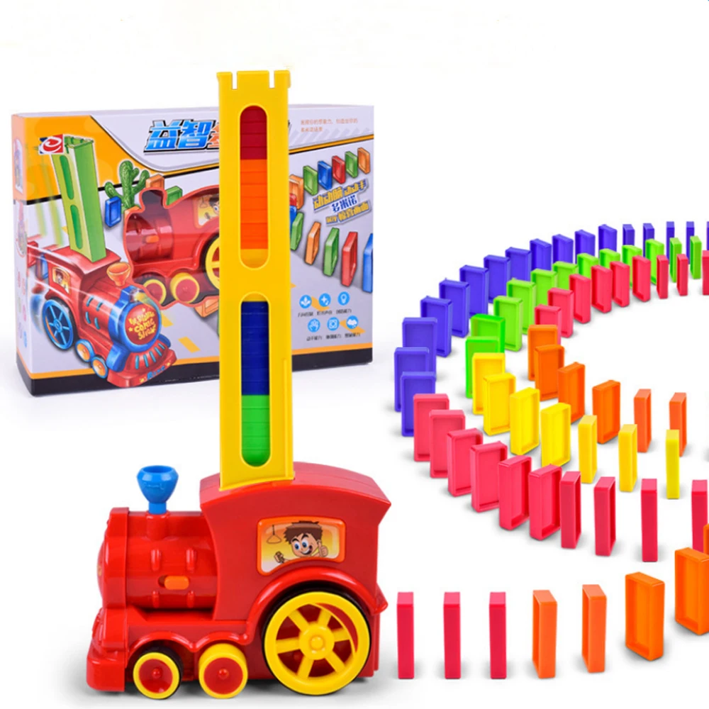 

Creative Dominoes Building Blocks Electric Train Track Kids Educational Toy Creative Toy for Kid Children Creative Birthday Gift