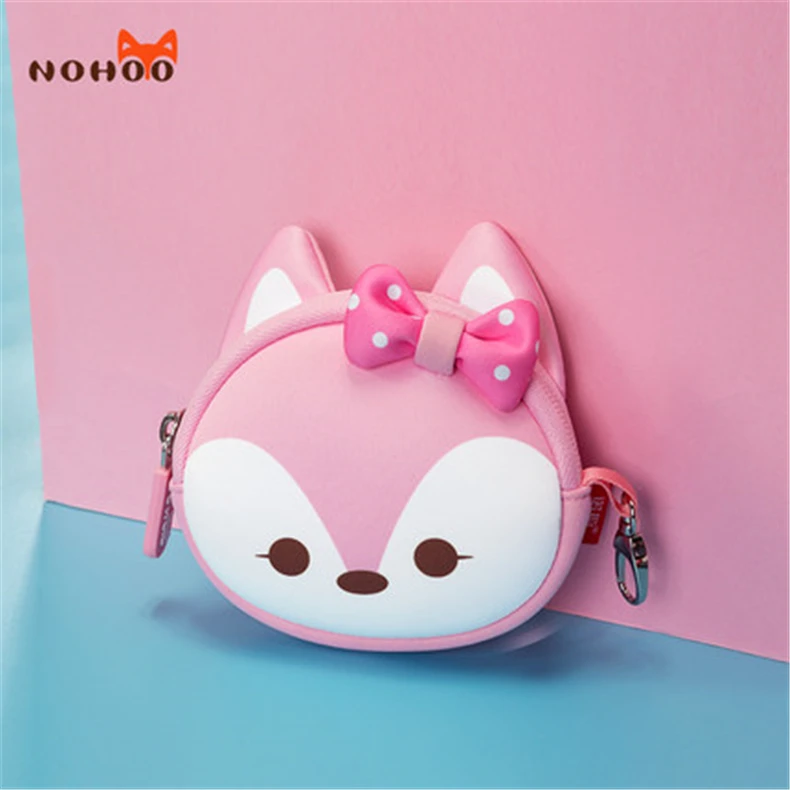 

kids coin purse porte monnaie 3D cartoon animals mini bag Neoprene wallet portamonete coin wallet pochette waterproof money bag