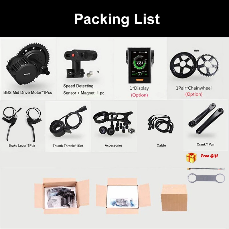 Discount Bafang 8Fun BBS01B 48V 350W Mid Drive Bike Motor Electric Bike Conversion Kit Bafang 350W BBS01 Central Engine 44T 46T 48T 52T 5 Discount Bafang 8Fun BBS01B 48V 350W Mid Drive Bike Motor Electric Bike Conversion Kit Bafang 350W BBS01 Central Engine 44T 46T 48T 52T 5