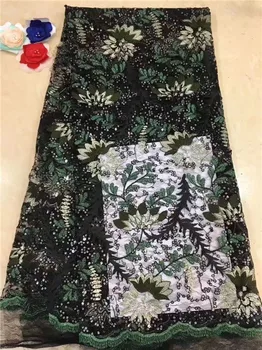 

Wondeful African net lace fabric for evening dress French tulle lace material PNZ872(5yards/lot)