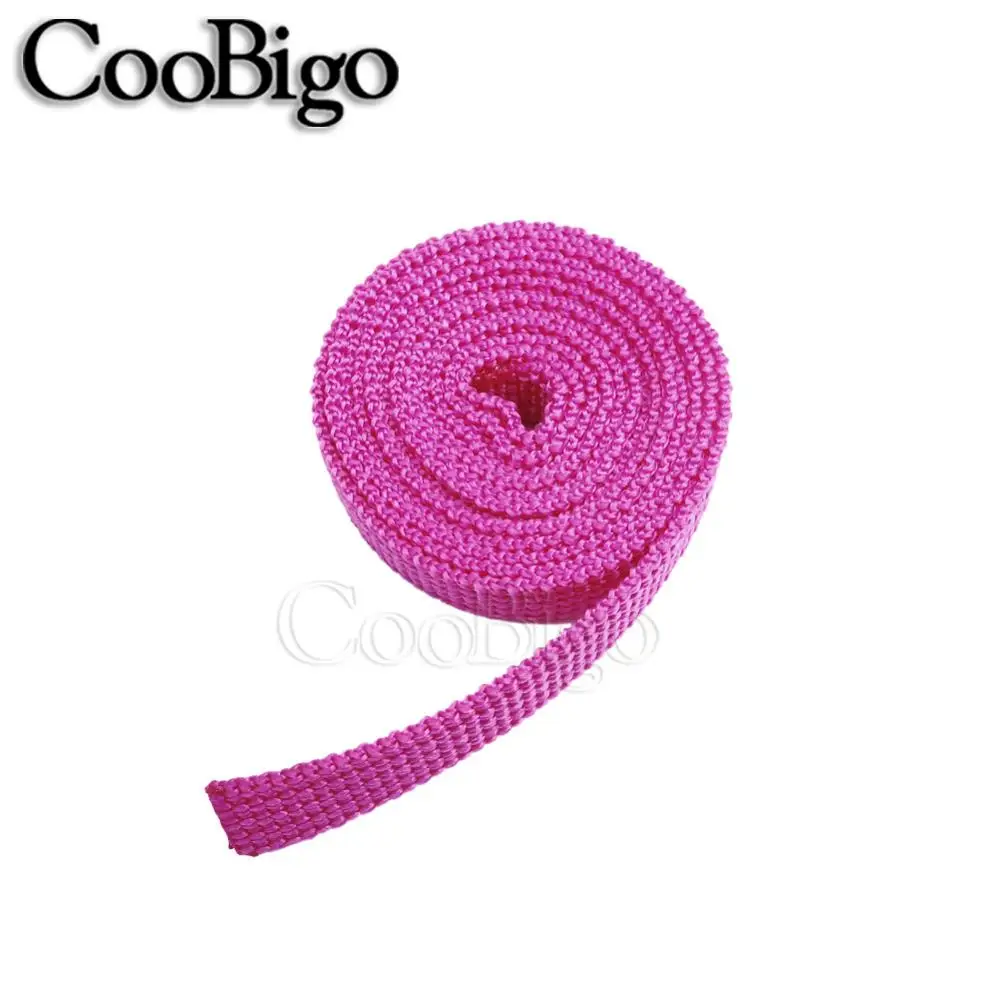 1 yards Assorted Colors 3/8"(10mm) Polypropylene PP Webbing Ribbon Band Strap Dog Collar Harness Outdoor Backpack Bag Parts 