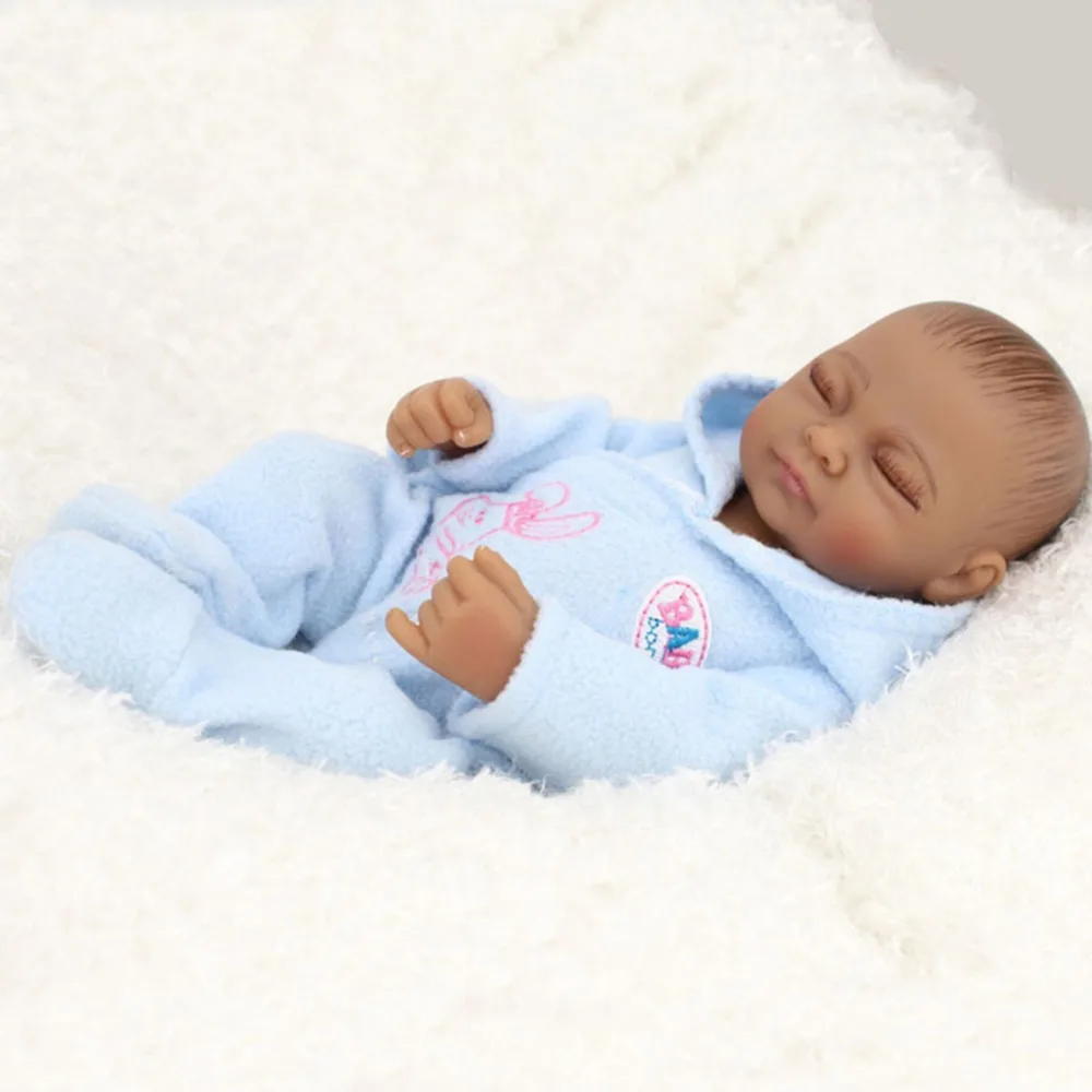 Npkdoll Bebe куклы Reborn с мягкой силиконовый корпус черный кожи Новорожденные дешевле