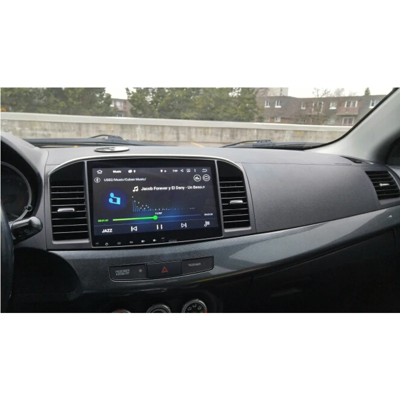 Perfect Lenvio 2G RAM Quad Core Android 7.1 CAR DVD Player For Mitsubishi Lancer 2007-2011 2012 2013 2014 2015 Radio GPS Navigation IPS 1