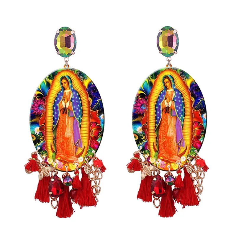angel Big Drop earrings For woman oorbellen brincos wedding earring statement Size (3)