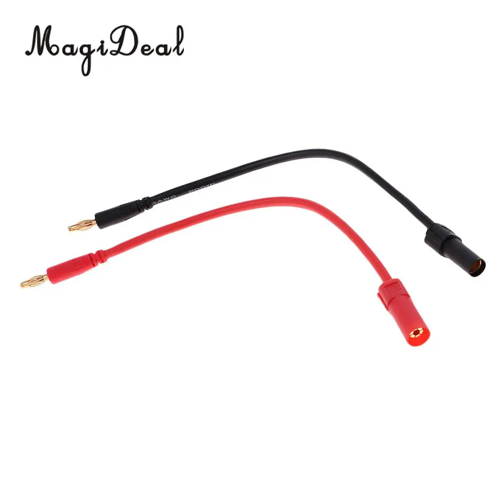 Professional 150mm XT150 4mm Banana Plug Bullet Lipo Charge Cable Lead Connector Harness RC Parts 12AWG