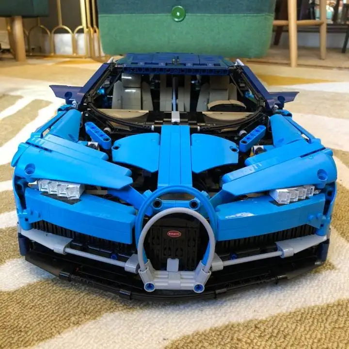 

Technic Series Blue Racing Car Set Toys Model Building Blocks Bricks Kits Toys Car Assemblage Gift