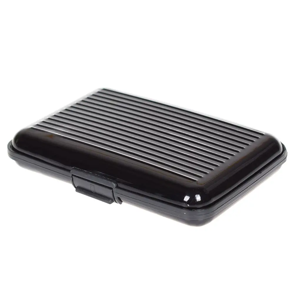 

Brand New Metal Business Credit Card Name ID Card Holder Case Wallet Box Mini Antimagnetic Waterproof Aluminum Cards Holder