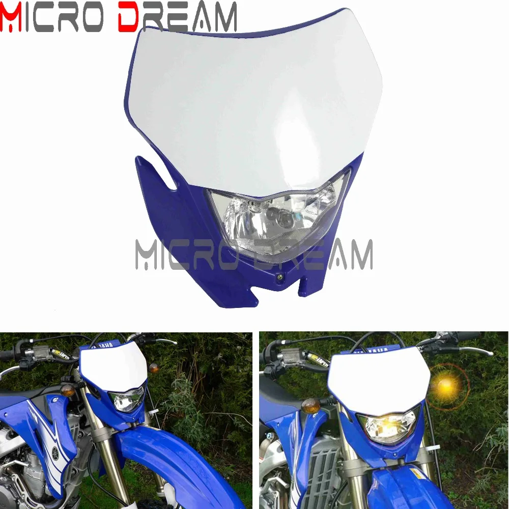 Фара для велосипеда Supermoto 12 в 35 Вт галогенная фара Yamaha XT YZF TTR WRF 125/250/426/450 эндуро