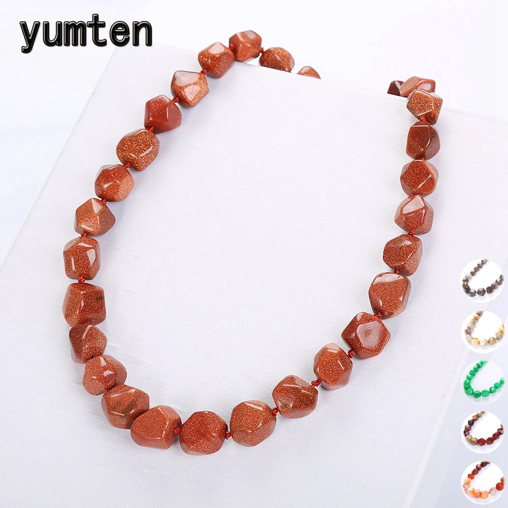 

Yumten Women Large Necklace Gemstone Men Irregular Natural Stone Star Jewelry Power Crystal Female Fashion Accessories Gothic