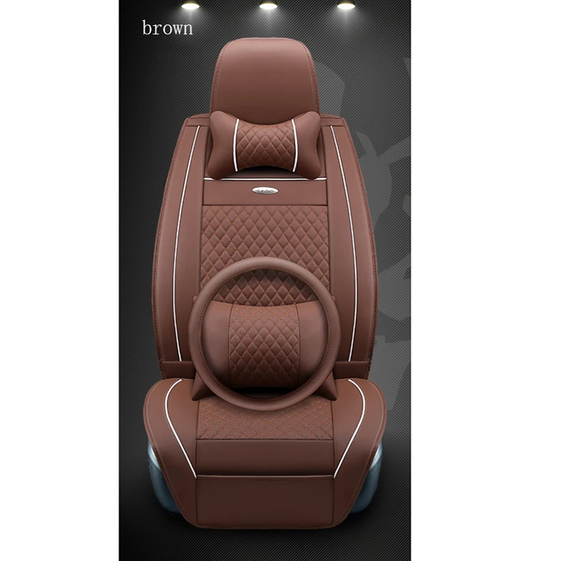 

WLMWL Universal Leather Car seat cover for Dodge all models caliber journey caravan aittitude car styling accessories