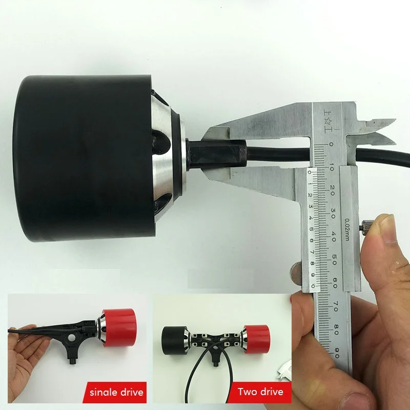 1 шт. 70 мм 83 мм 90 мм электрическая ступица для скейтборда мотор с черным или красным полиуретановым покрытием для одного привода или двойного привода электрический лонгборд