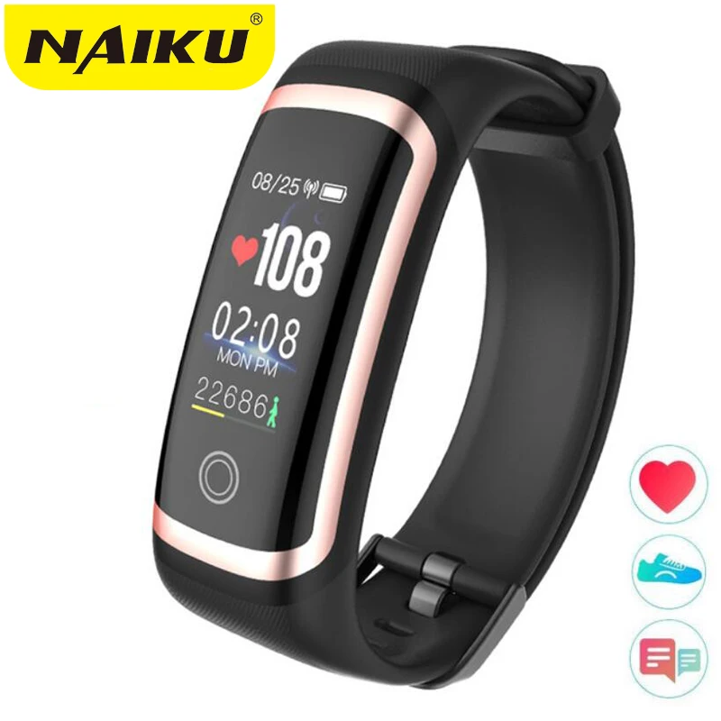 

NAIKU M4 Fitness Tracker Waterproof IP67 Blood Pressure Smart Bracelet Bluetooth Calories Sport Wristband for iOS Android Gift