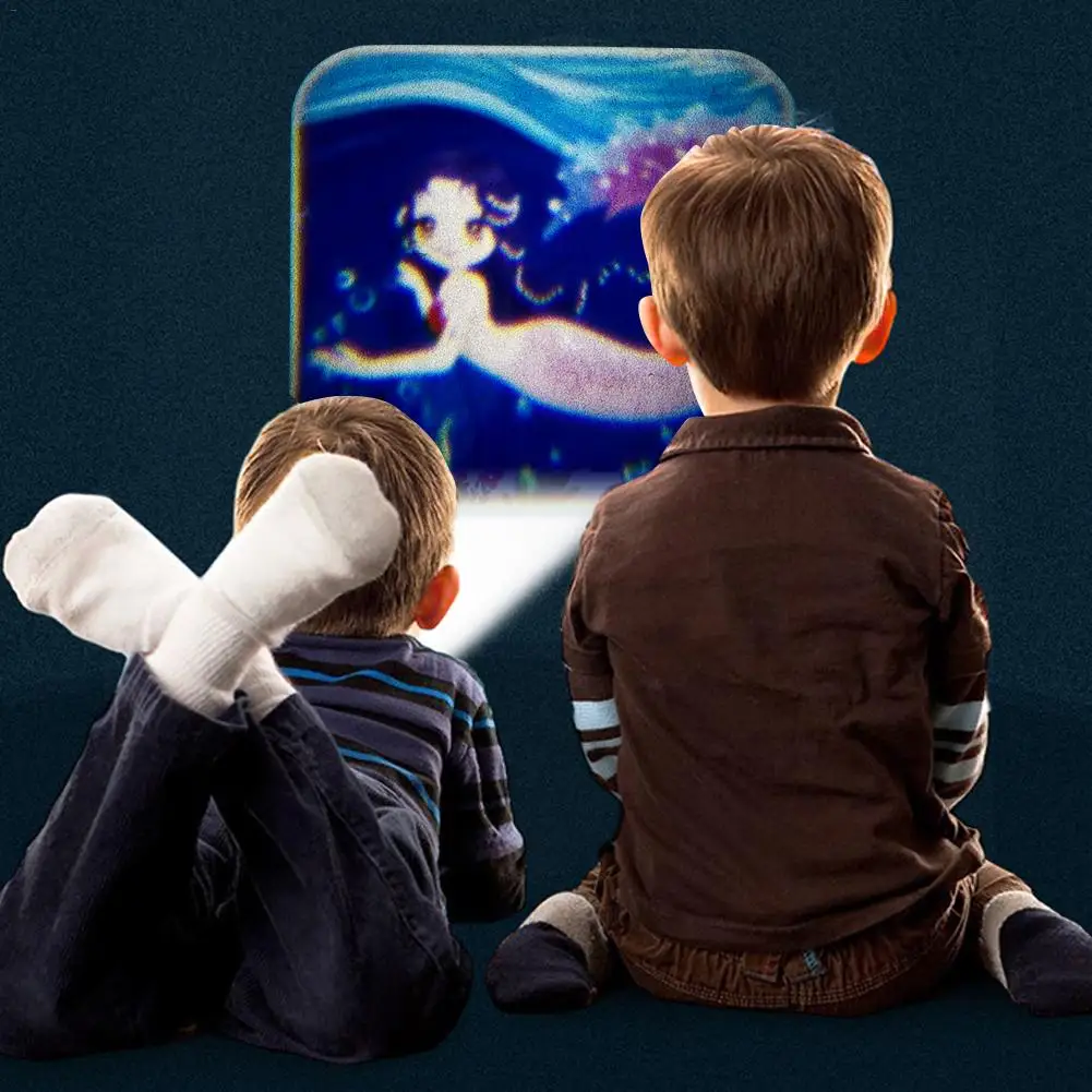 

Projector Toys Kids Slide Show Story-telling Flashlight Night Cartoon Pictures Bedtime Study Learning Fun Toys for Baby Toddlers