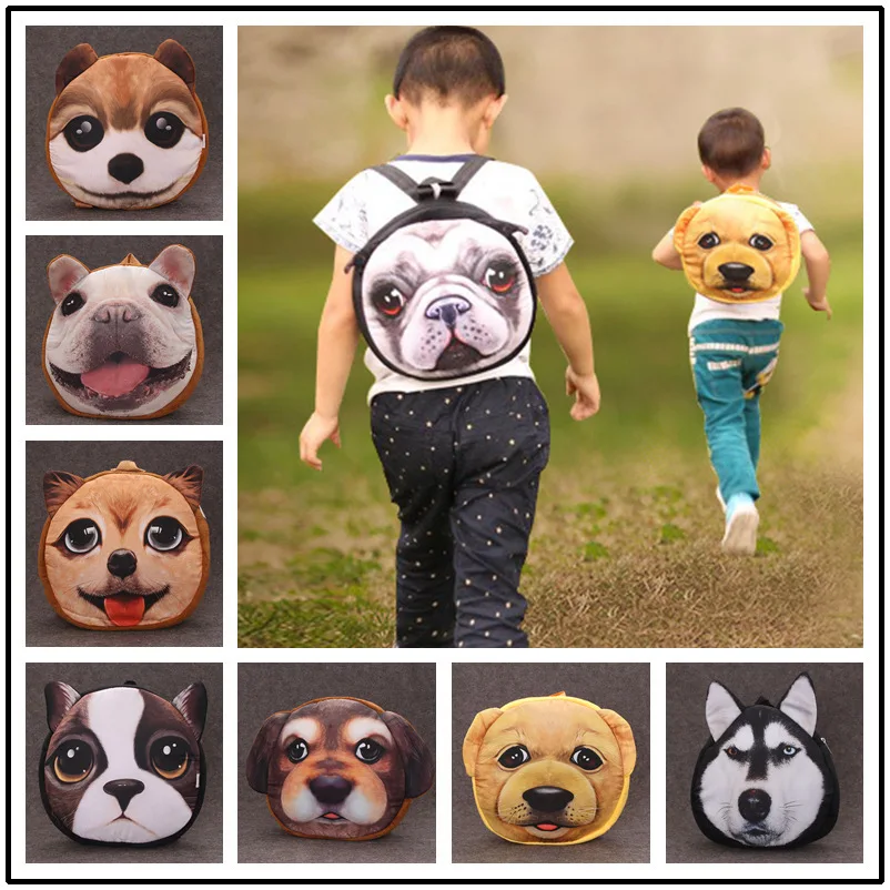 Small dog series children's Backpack New Animal Bag Backpack backpack