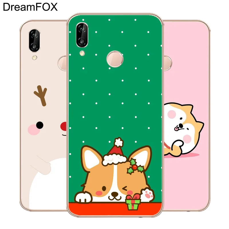 Мягкий силиконовый чехол DREAMFOX M317 Cut Corgi из ТПУ для huawei Honor 6A 6C 7X9 10 P20 P30 Lite Pro P Smart 2019 |