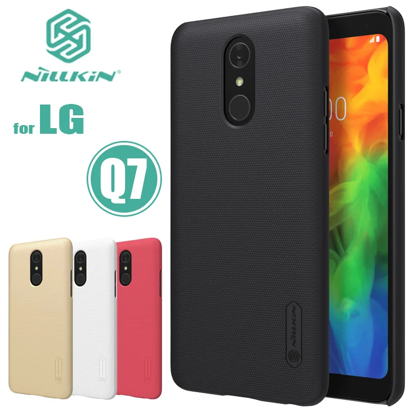 

for LG Q7 Case Nillkin Super Frosted Shield for LG Q7 Hard PC Case Back Cover Nilkin Capa for LG Q7 Phone Case with free Gift
