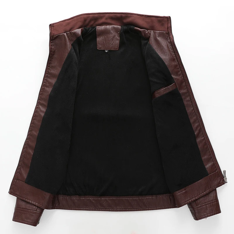 Maxulla мужская куртка из ПУ Модные мужские толстые кожаные куртки пальто