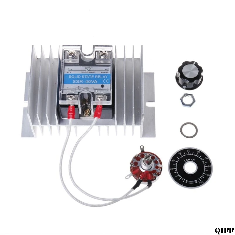 

Drop Ship&Wholesale 8KW High Power SCR Voltage Regulator 0-220V Motor Speed / Temperature / Light Controller APR28