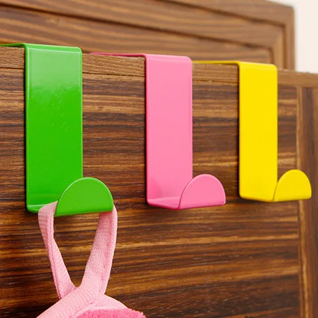 

2pcs/set Stainless Steel Cabinet Door Drawer Hooks Clothes Hanger Towel Holder Home Organizer Kitchen Accessories