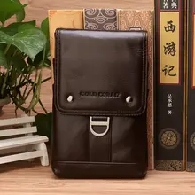 Из натуральной кожи Для мужчин ремень талии пакет небольшой плечо Курьерские сумки Повседневное Дизайн телефон сумка поясная сумка Crossbody travel Bag