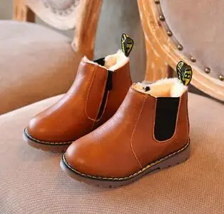 

2019 1 to 4 years old winter baby snow boot boys and girls cotton shoes plush keep warm fashion boots non-slip kids martin boots