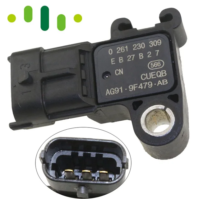 3 BAR Boost Pressure MAP Sensor AG91 9F479 AB For Ford B MAX C MAX II FIESTA VI FOCUS III GALAXY