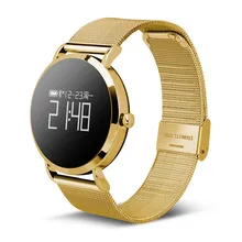 Модные 0,95 inch частота сердечных сокращений крови Давление монитор IP67 Bluetooth сидячий отслеживает активность умные спортивные часы-браслет для телефона