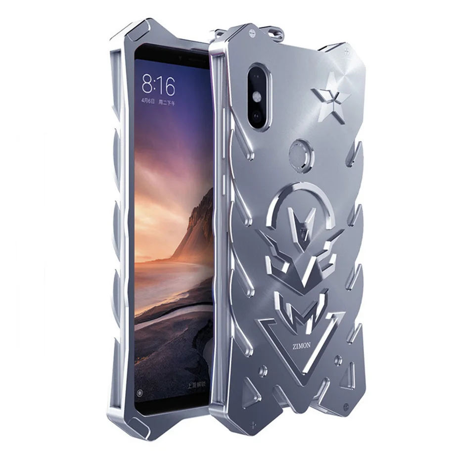 Противоударный металлический чехол для Xiaomi Mi Max 3 ультра тонкий алюминиевый сплав